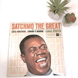 Satchmo The Great Vintage Vinyl Record Louis Armstrong Edward Murrow CL 1077 VTG